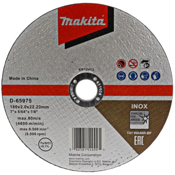 DISC TAIERE INOX WA46R 180X2.0X22.23