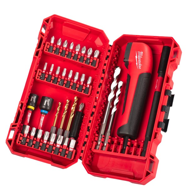 Set 35 biti, chei tubulare si burghie SHOCKWAVE IMPACT