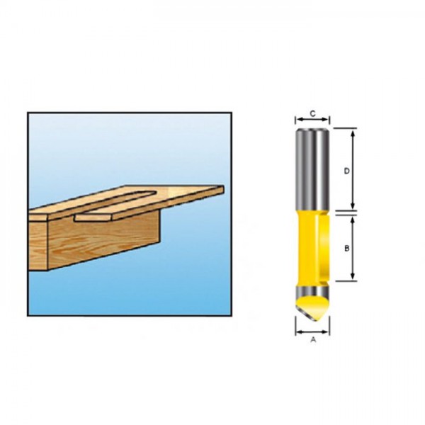 FREZA LEMN PANEL PILOT 12X12X25,4