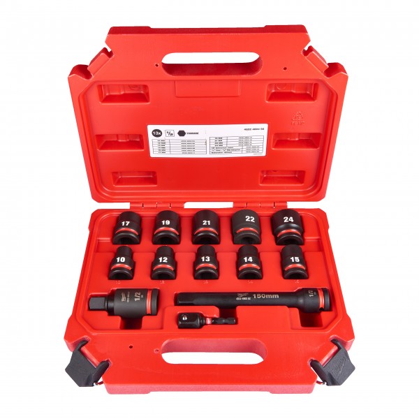 Set chei tubulare scurte ½" SHOCKWAVE™ IMPACT DUTY (13 buc)