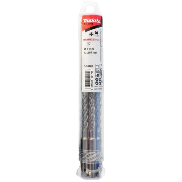 SET 5 BURGHIE NEM II SDS-PLUS 4CUT 8x215